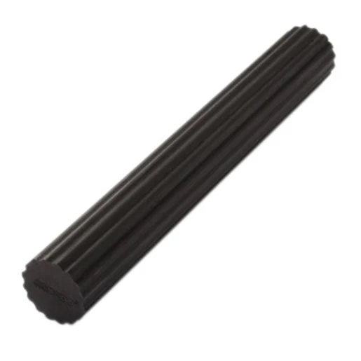 CanDo Twist-n-Bend Flexible Exercise Bar, Black (12")