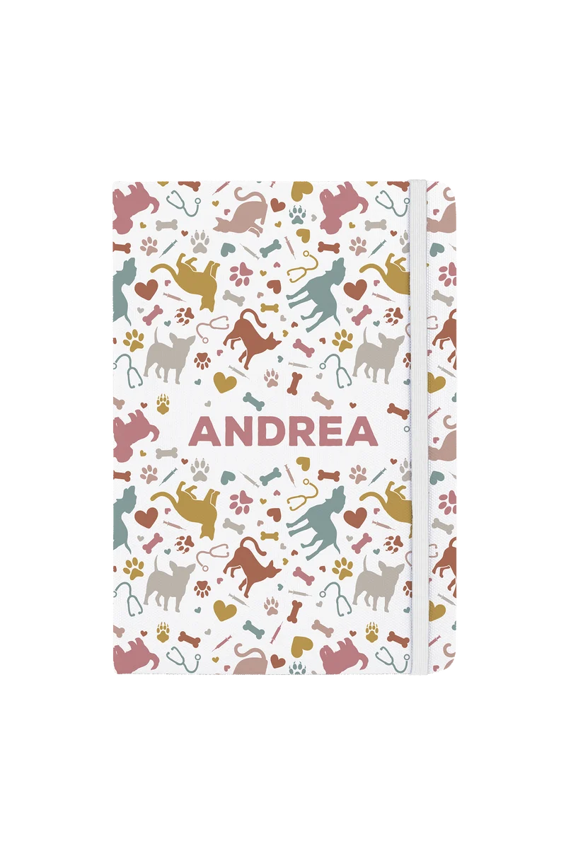 Libreta A5 con goma blanca – Vets Collection