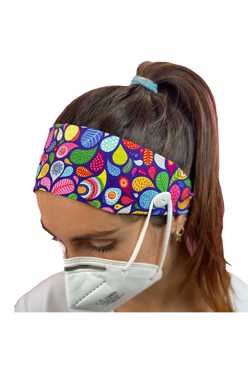 Diadema con botón - Estampados