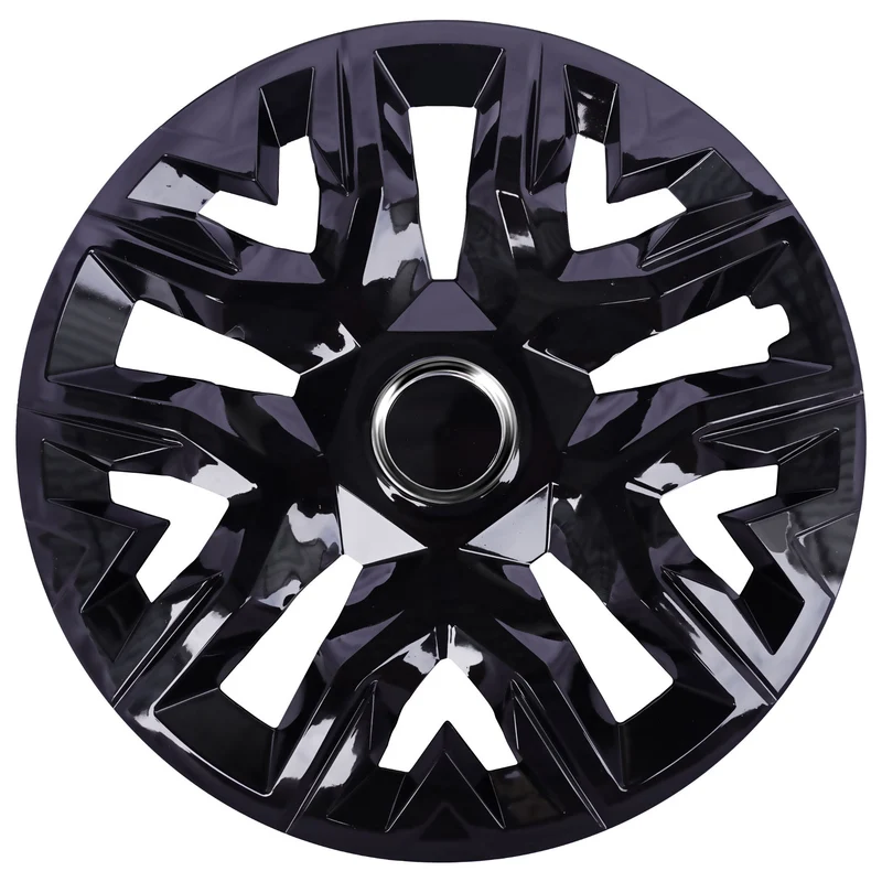 NRM Tapacubos universales 15'' Perfecto lacado negro 4 piezas