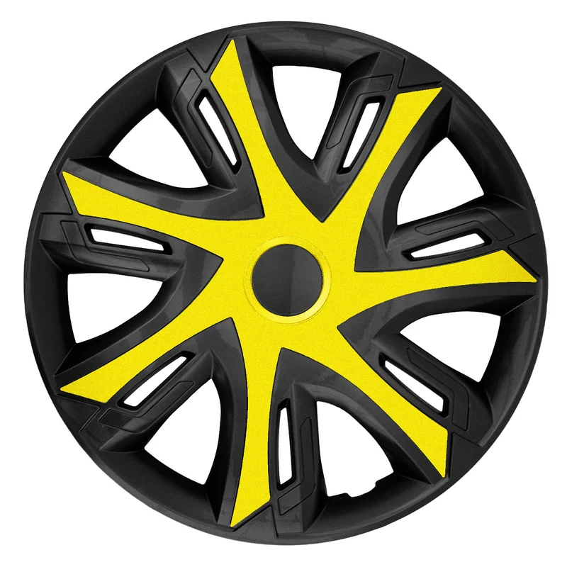 NRM N-Power tapacubos bicolor de 15'' amarillo/negro 4 unidades