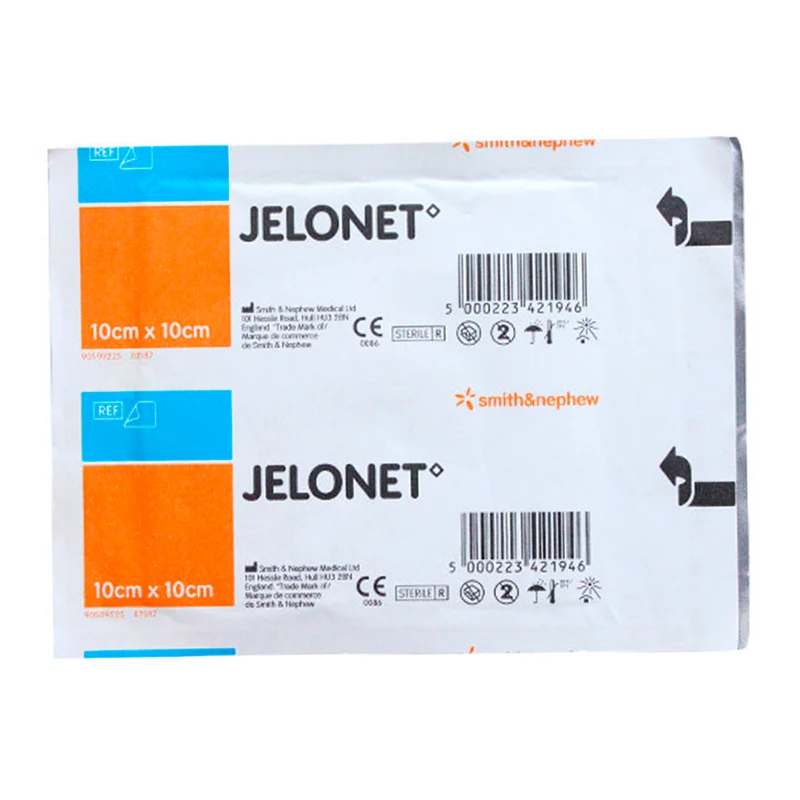 Jelonet 10 X 10 Cm Gasa Parafinada de Trama Abierta Entrelazada
