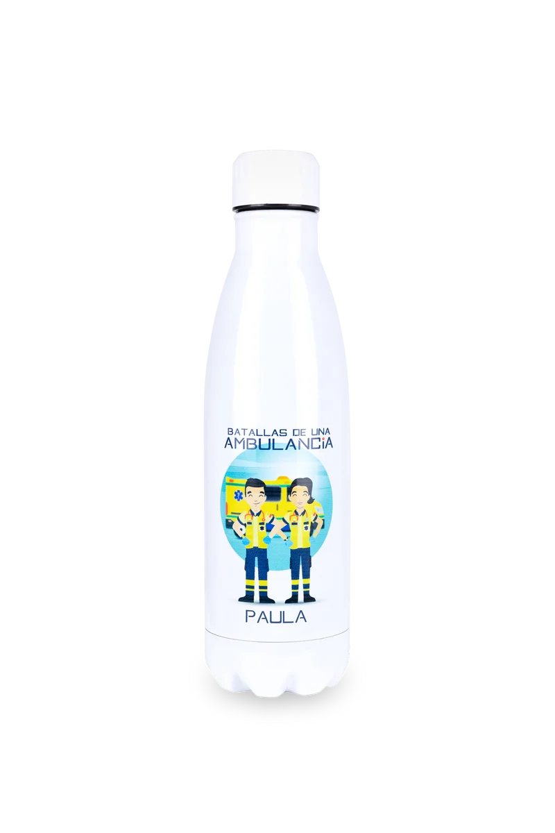 Botella personalizable estampada - Batallas de una ambulancia