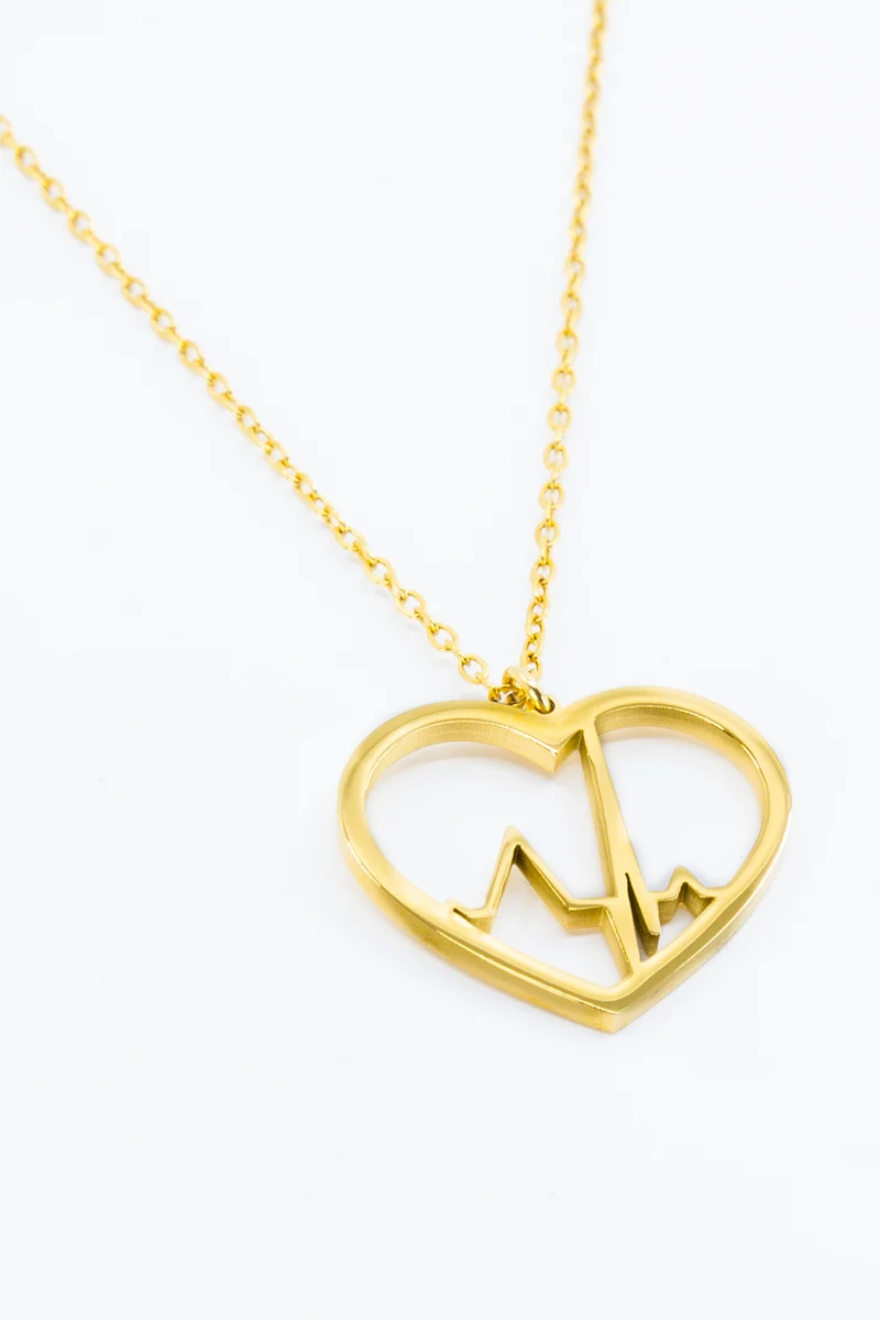 Colgante Corazón Latido oro o plata