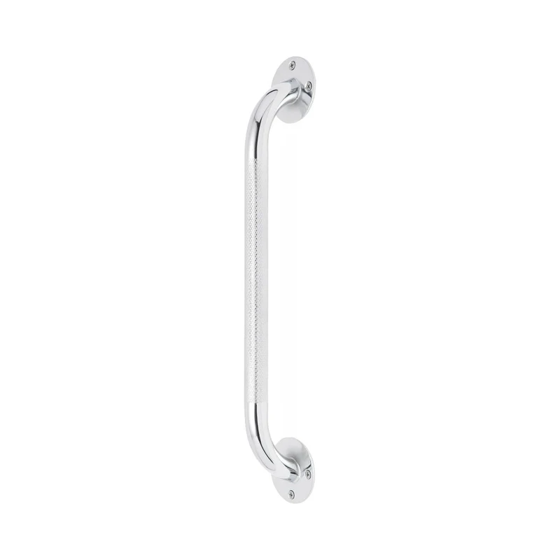 Knurled Chrome Grab Bar, 16"