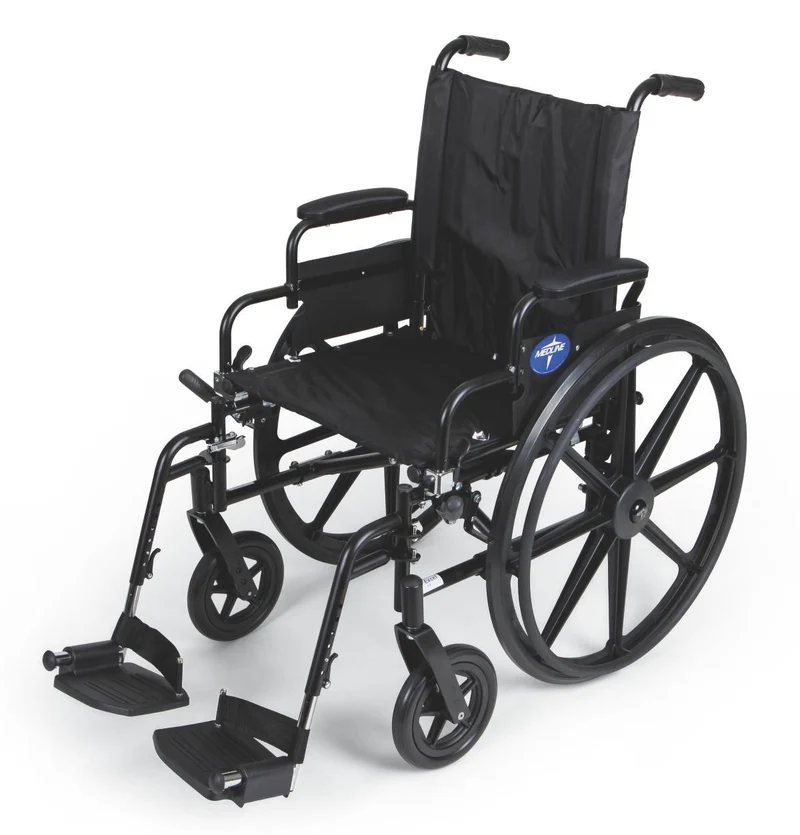 K4 Extra-Wide Lightweight Wheelchair with Swing-Back Desk-Length Arms and Swing-Away Footrests (1EA)