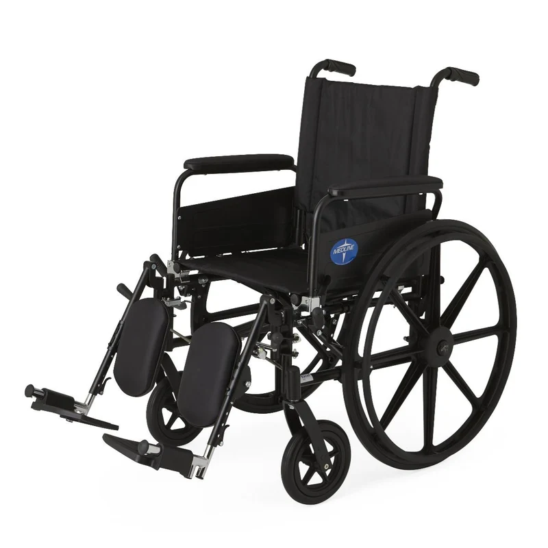 K4 Lightweight Wheelchair with Full-Length Arms and Elevating Leg Rests (1EA)