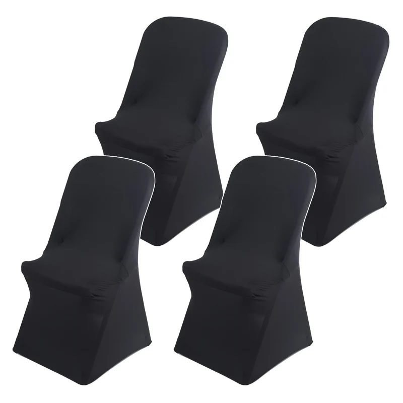Funda para silla de catering negra GreenBlue, 88 x 50 x 45 cm, spandex, GB373, 4 unidades