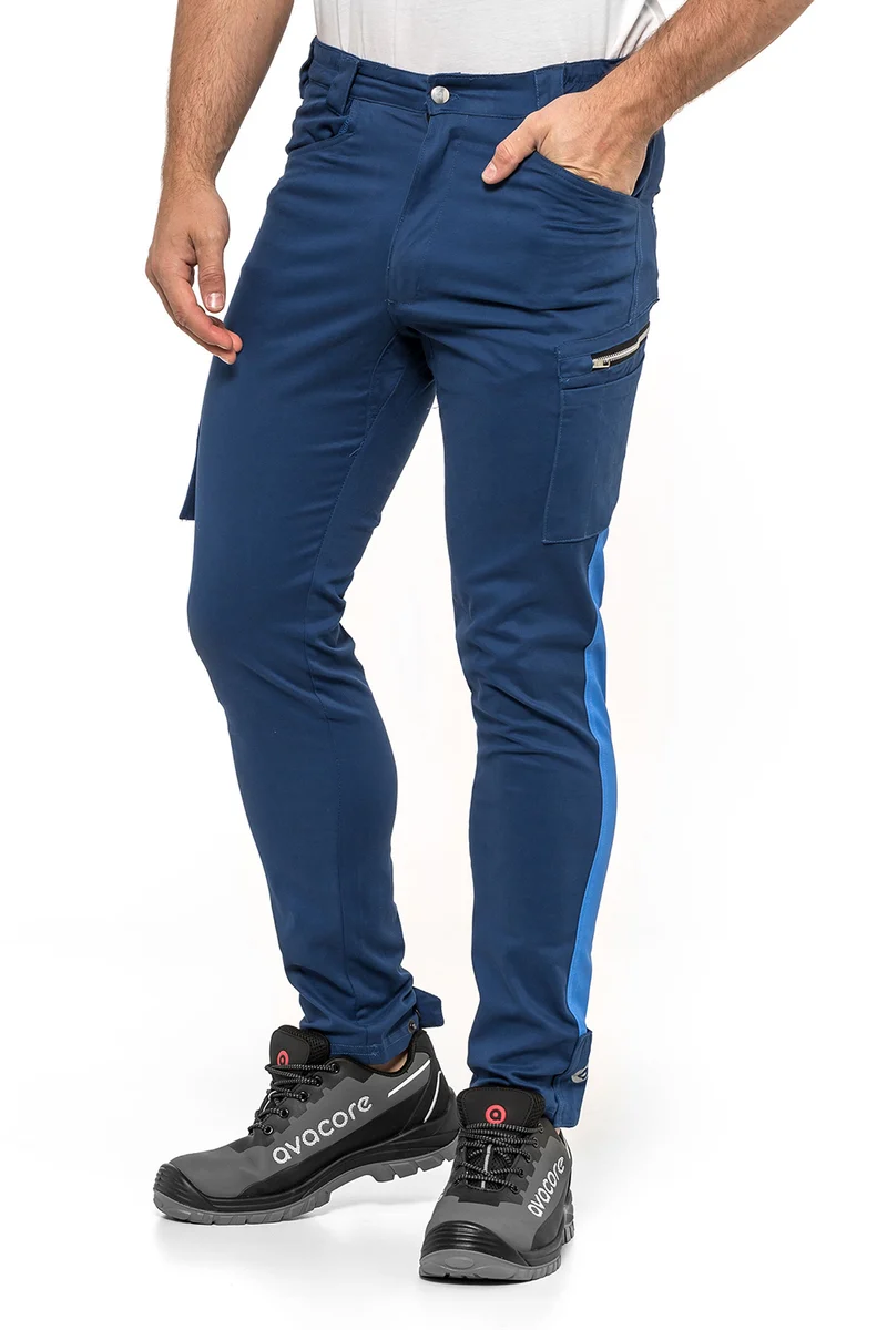 Pantalón de trabajo para hombre AVACORE TUBBOS AZUL Talla 50