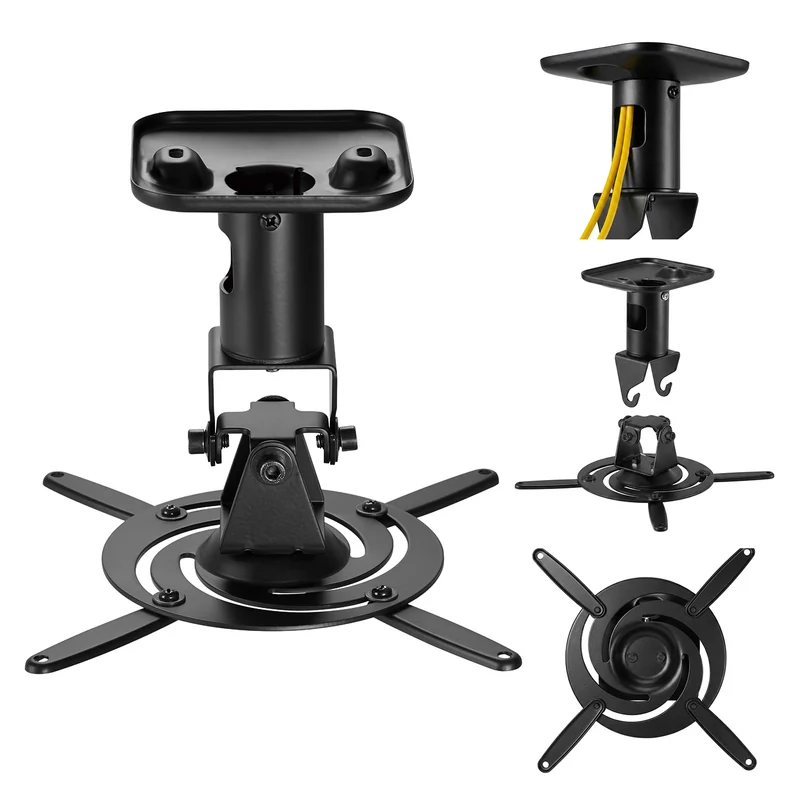 Soporte / colgador de techo para proyector Maclean, de acero, 180~310 mm, hasta 15 kg, MC-208 B