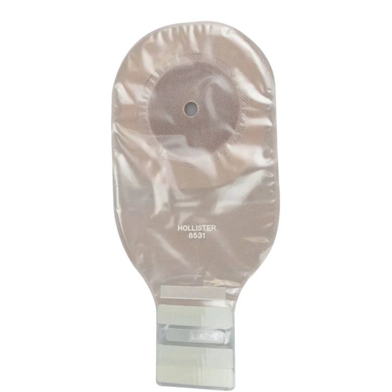 Bolsa Premier Drenable Ultra Transparente con Marco Adhesivo sin Filtro, Cierre Lock’n Roll y Barrera Cutánea Plana Flextend Recortable hasta 64 mm