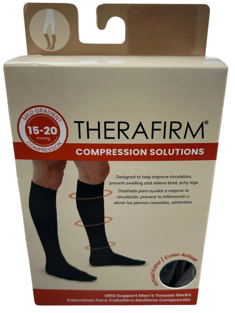 Therafirm® Calcetín de Mediana Compresión para Caballero 15-20 mmHg