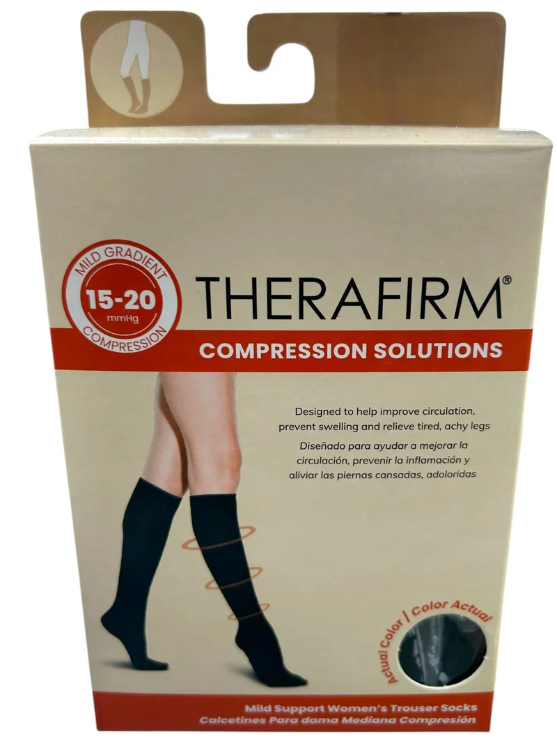 Therafirm® Calcetín de Mediana Compresión para Dama 15-20 mmHg
