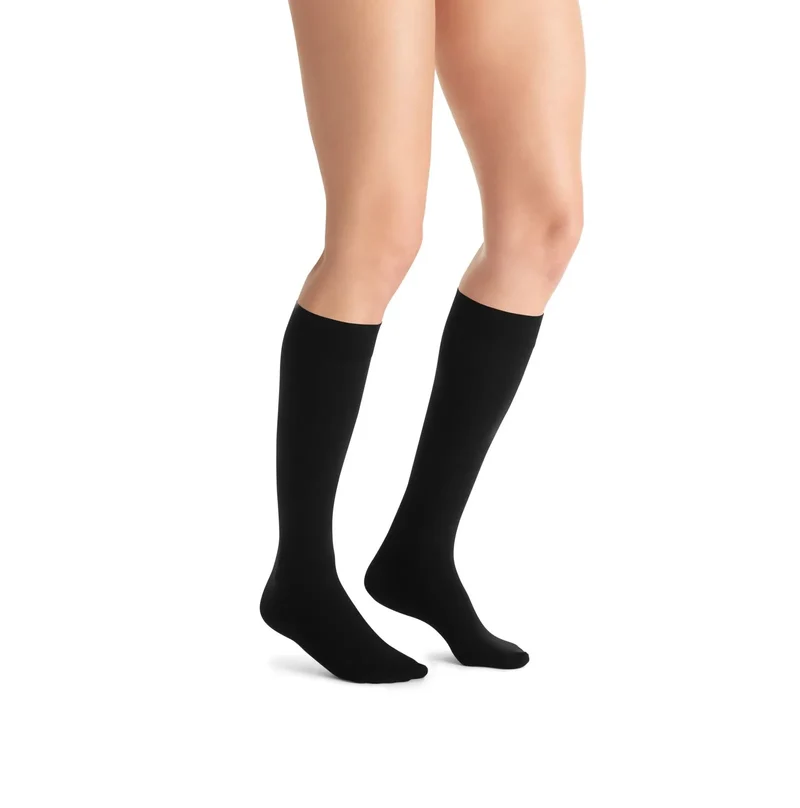 Media Opaque rodilla chica compresion 20-30 mm hg punta cerrada