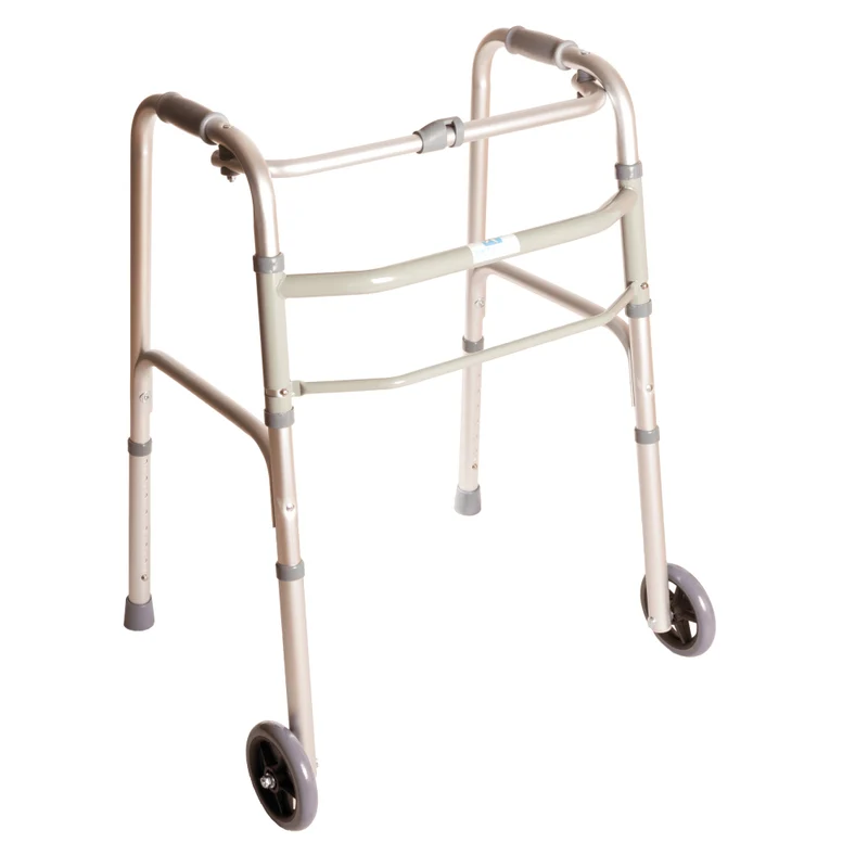 Andadera Plegable de Aluminio con 2 Ruedas de 5 pulgadas (12 cm) BIENSTAR