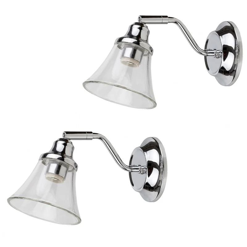 Aplique de baño RABALUX ANTOINE 3207 E14 IP44, 2 unidades