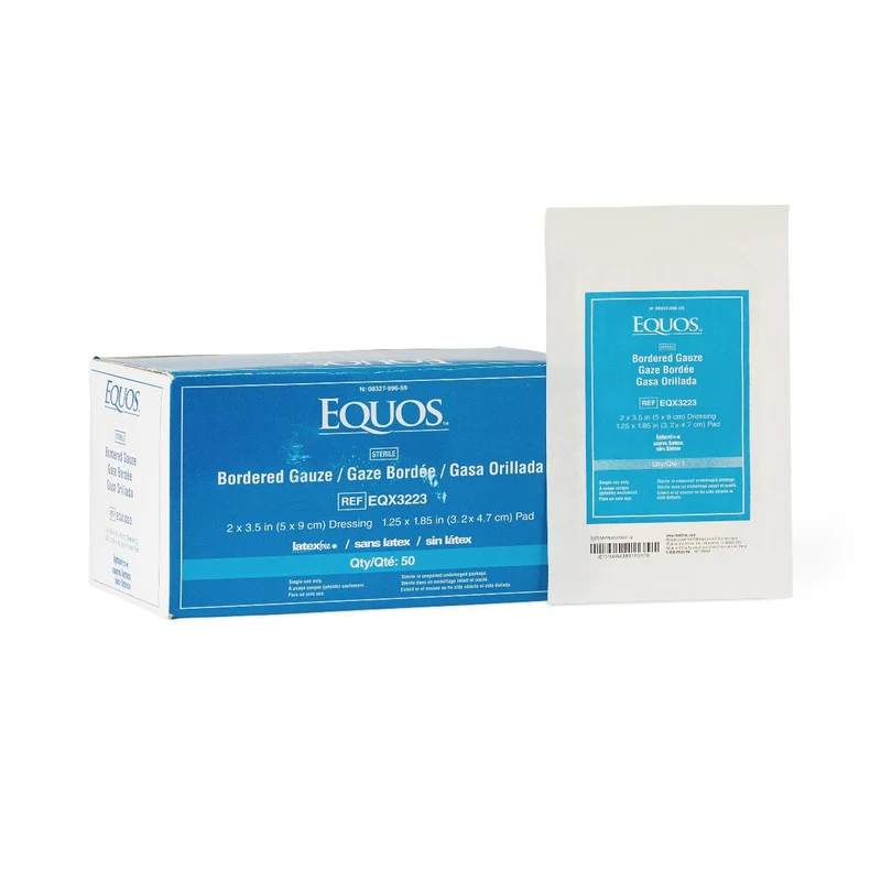 Equos Sterile Bordered Gauze, Bulk, 2" x 3" (box of 50)