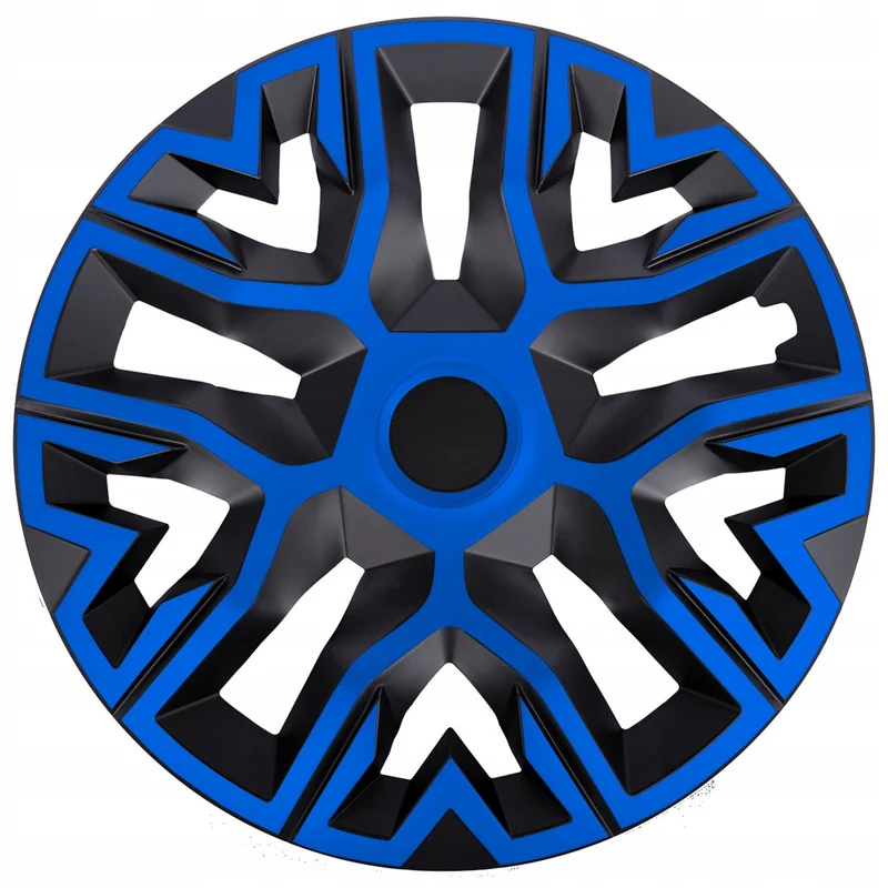 Tapacubos universales 15'' NRM The Best Bicolor azul-negro 4 unidades