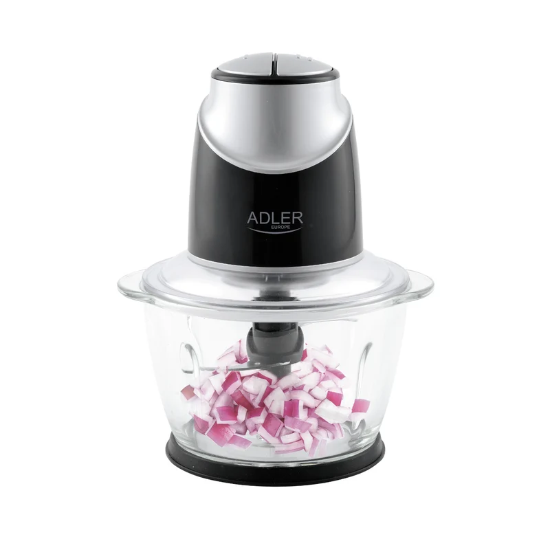 Picadora con recipiente de cristal Adler AD 4082 300W cuchillas de acero inoxidable