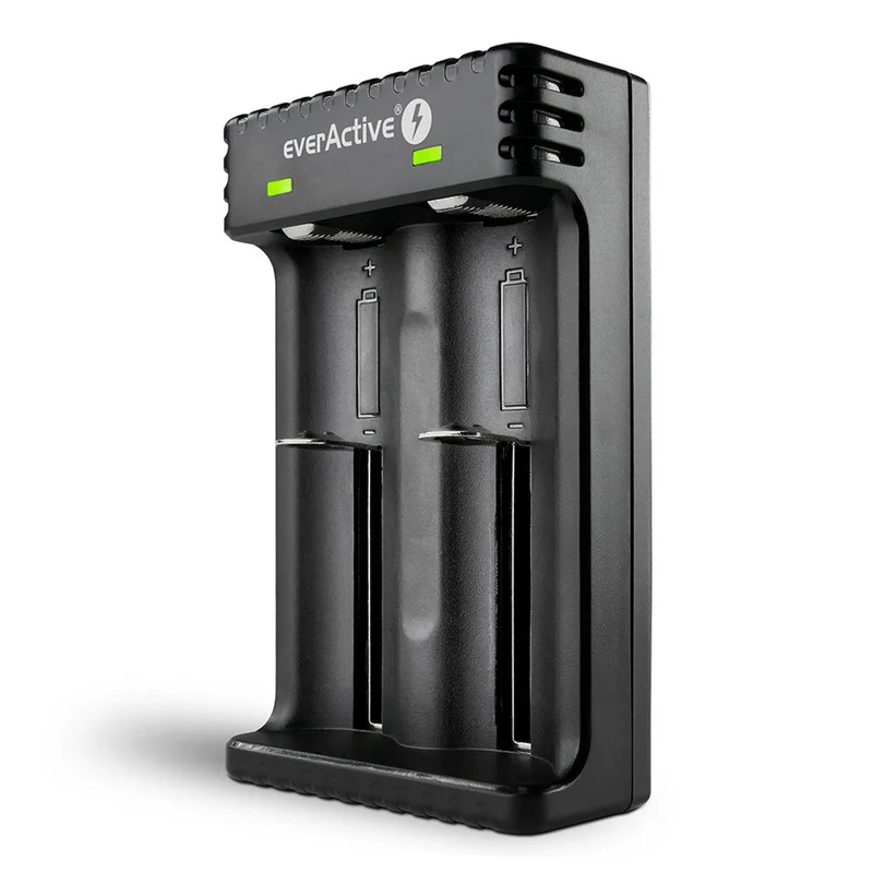 Everactive Cargador de baterías, para baterías Li-ion, 2x 1000 mA, LC200