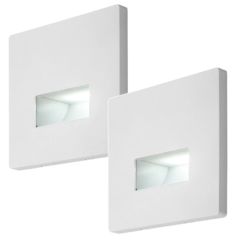 Lámpara Lunca LED de 1 W, IP20, blanca, color de luz regulable: 3000, 4500 y 6500 K, 77196, 2 unidades