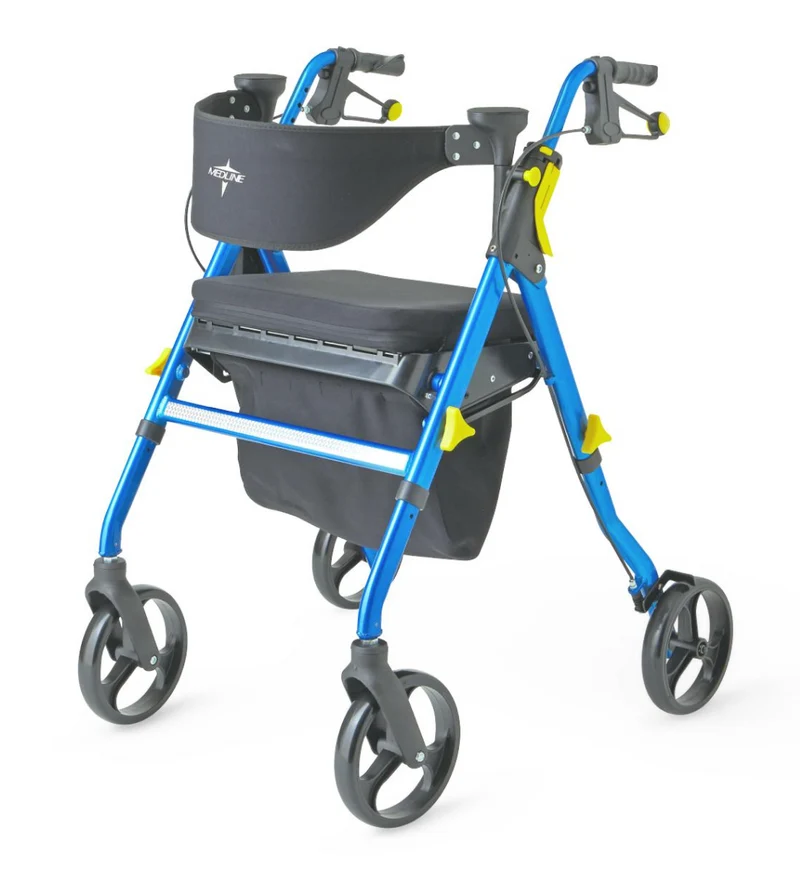 Empower Rollator with 8" Wheels, Blue