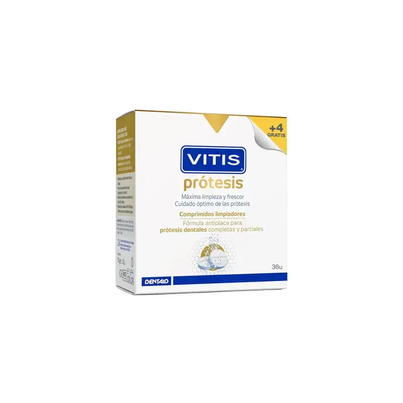 VITIS Denture Cleaning Tablets, 32 tablets + 4 free