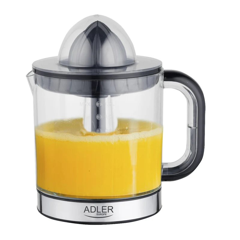 Exprimidor de cítricos Adler, capacidad 1,2 l, potencia máxima 60 W, negro, AD 4012