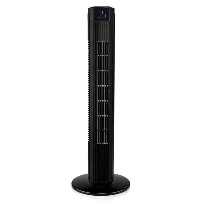 Ventilador de columna LTC, pantalla grande, temporizador integrado, varios modos de funcionamiento, mando a distancia con alcance de hasta 16 m, potencia de 45 W, LXWT28