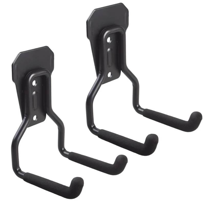 Soporte / colgador de pared para garaje Maclean, para neumáticos, herramientas de jardinería, escaleras, mangueras de jardín, máx. 35 kg, MC-439, 2 unidades