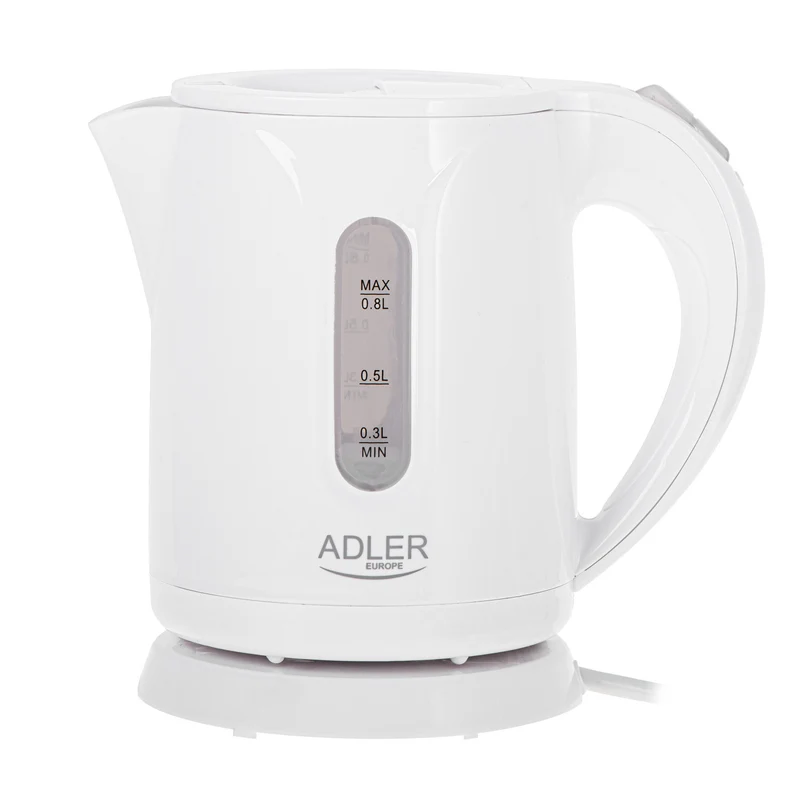Hervidor eléctrico inalámbrico Adler, capacidad 0,8 l, potencia 850 W, AD1371