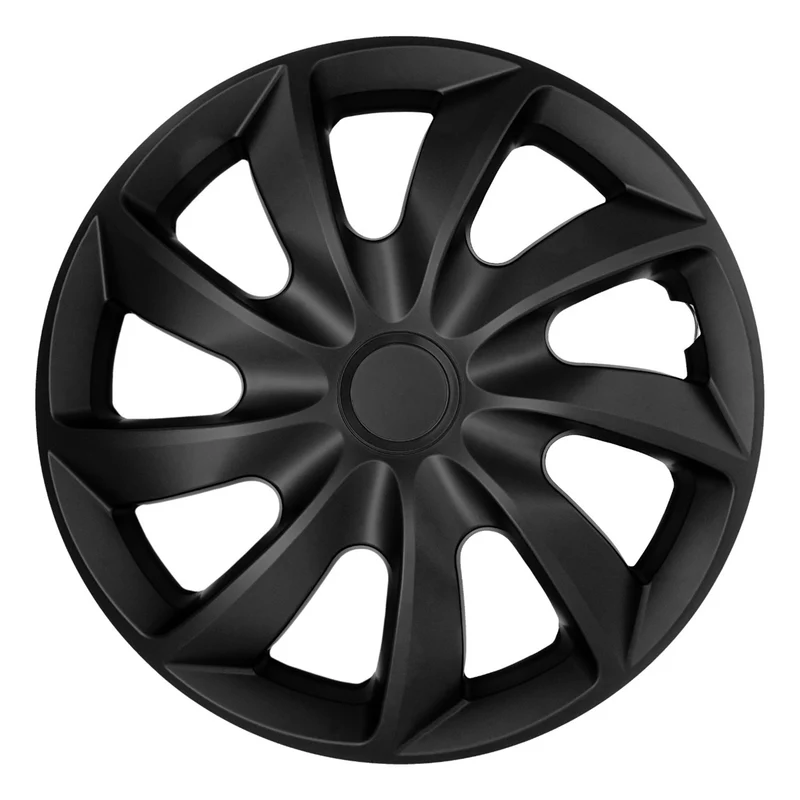 Tapacubos universales para coche de 14'' NRM Quad, negros mate, 4 unidades