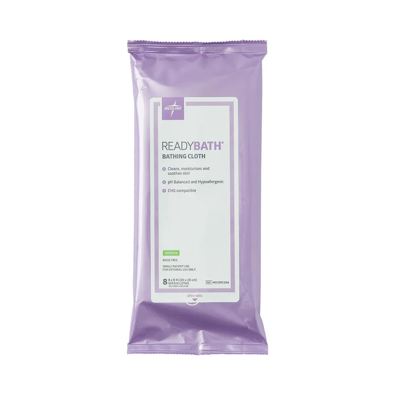 ReadyBath Total Body Cleansing Standard Weight Washcloth, Scented (case of 30)