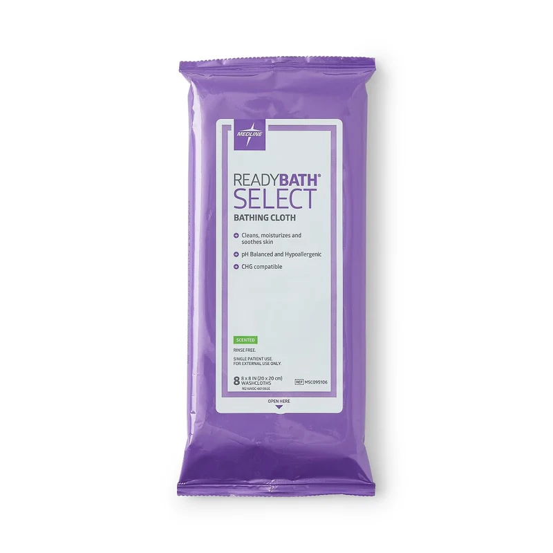 ReadyBath SELECT Medium-Weight Washcloth, Scented (case of 30)