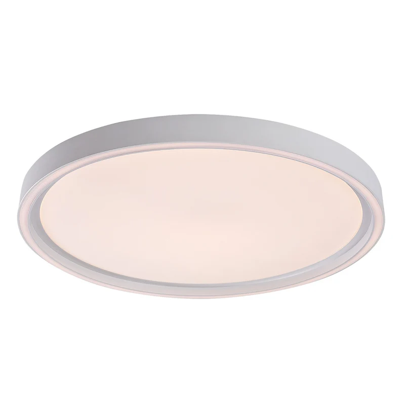 Lámpara de techo Rabalux Zerina, 31 W, IP40, blanca, 3000-6500 K, función de memoria, con mando a distancia, función de temporizador, efecto de luz nocturna, 75086