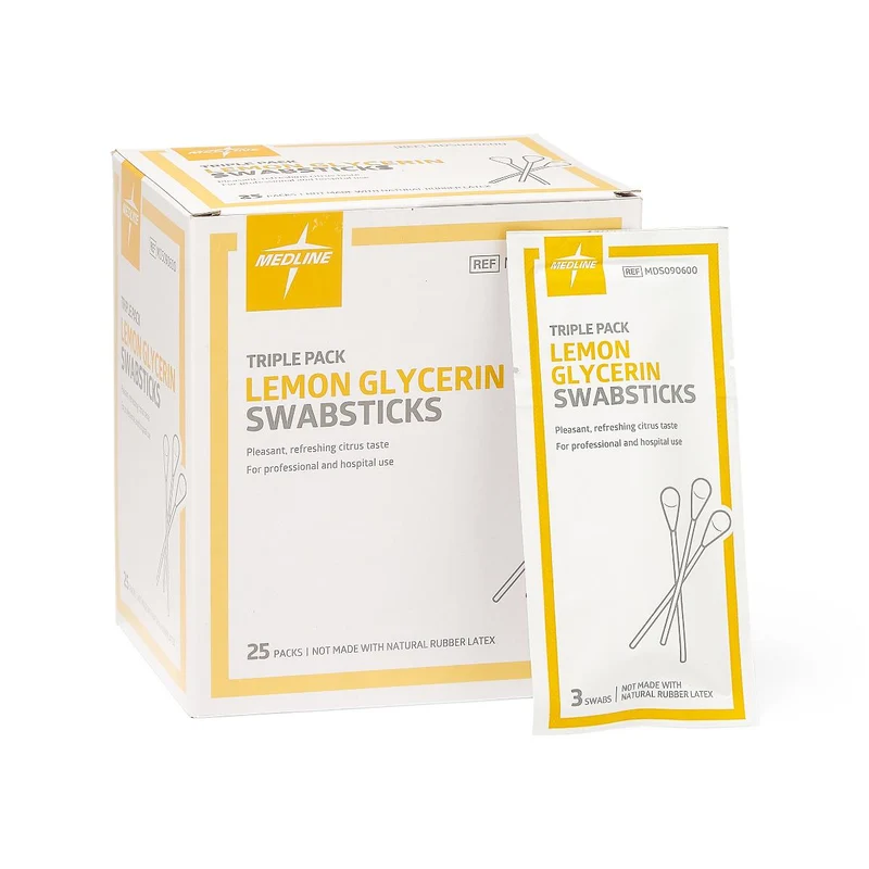 Lemon Glycerin Oral Swabsticks (case of 750)