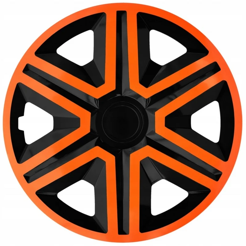 NRM Action Doublecolor Tapacubos universal 15", Color naranja/negro, 1 ud.