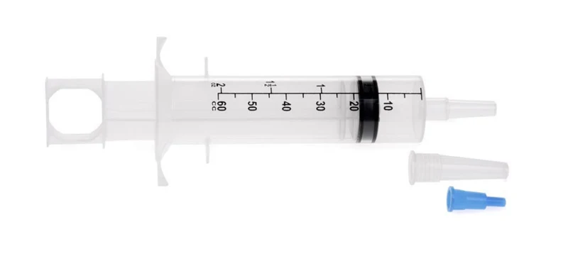 Flat Top with Ring Feeding Syringe with IV Pole Bag (case of 30)