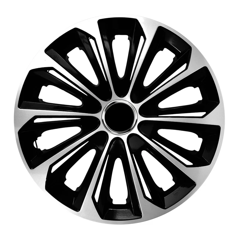 Tapones 16" NRM EXTRA FUERTE PLATA NEGRO plata y negro 4 uds.
