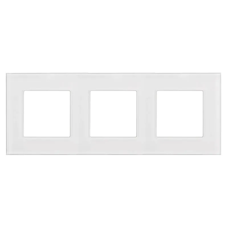 Marco de cristal Maclean, triple, blanco, 228x86mm, MCE731W