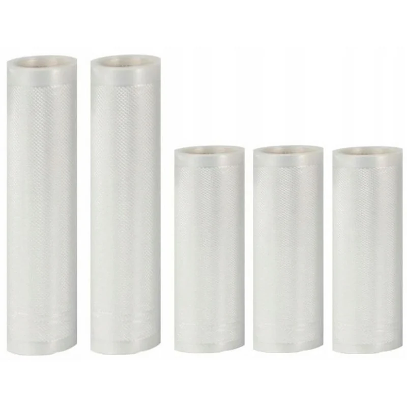 Juego universal de láminas Camry para envasadoras al vacío (2 rollos 28x300cm + 3 rollos 20x300cm)