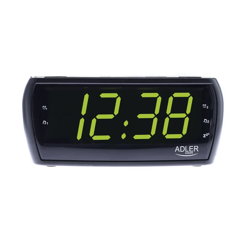 Radio despertador fm/am led reloj adler ad1121 calidad