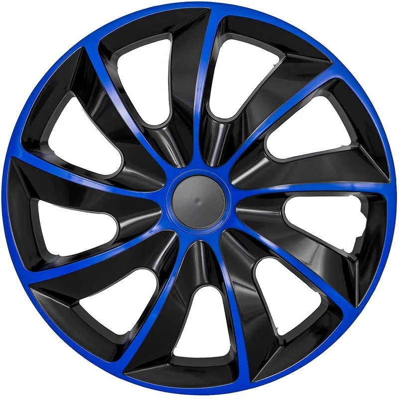 Tapacubos NRM QUAD 14 " 4 x tapacubos universales 14 " conjunto de cuatro tapacubos de color azul-negro