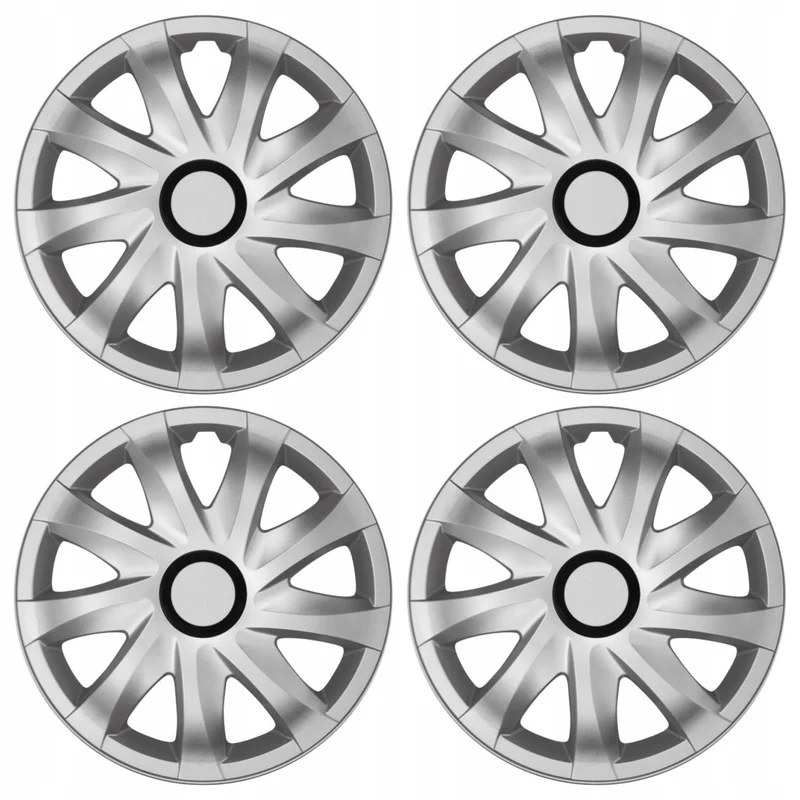 NRM Kando - Juego completo de tapacubos 4 piezas -plateado - 16" pulgadas