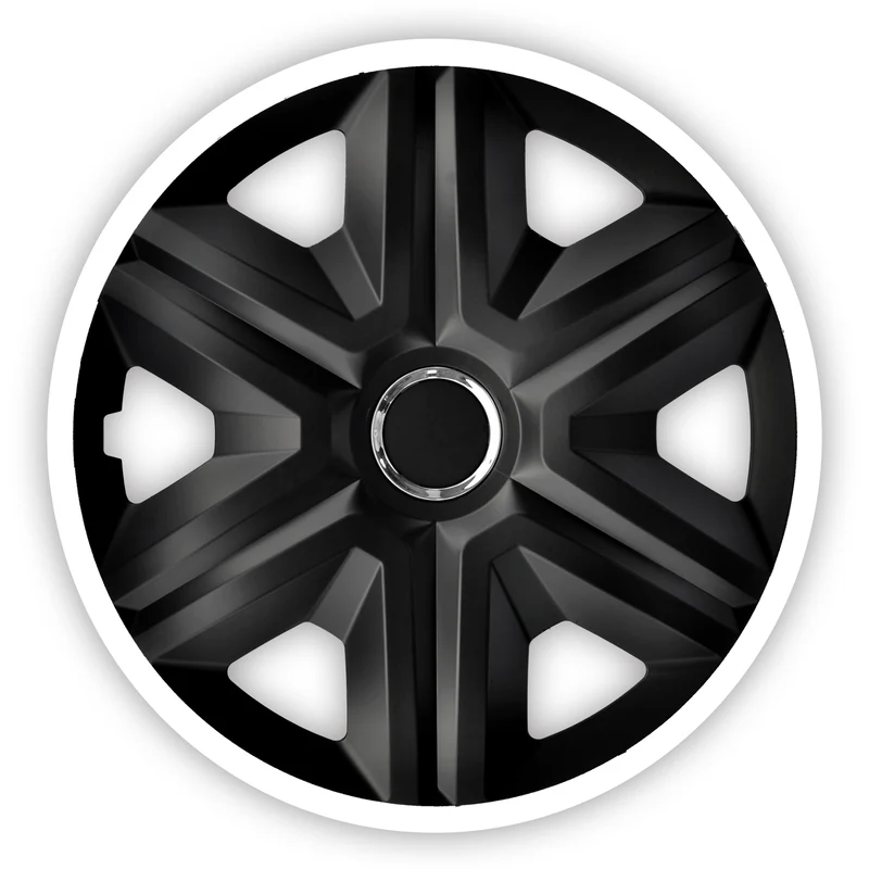 FAST LUX Tapacubos Cubiertas de Rueda Blanco 14", 4 Piezas