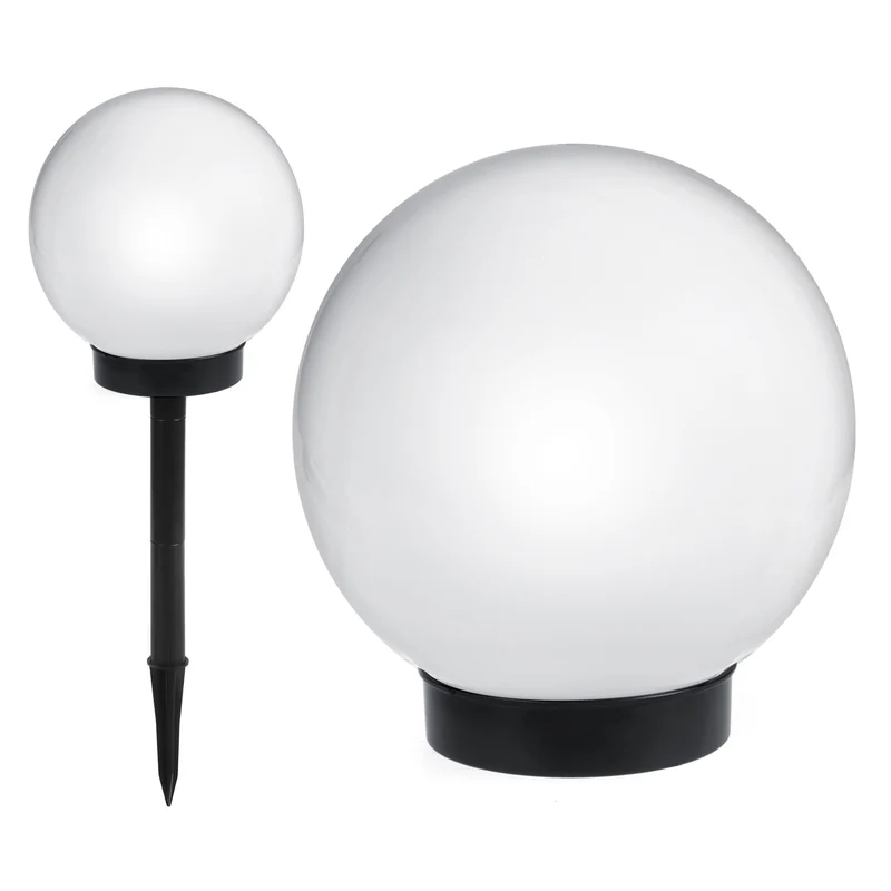 Lámpara solar LED para exteriores blanca 20 x 20 x 53 cm GreenBlue GB123