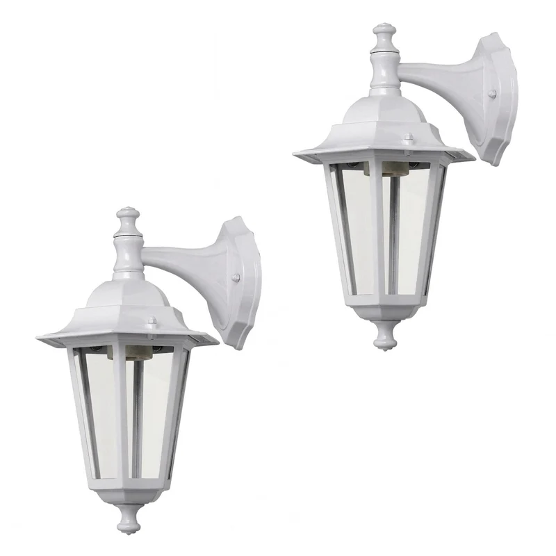 Lámpara de exterior Velence Rabalux 8201 blanca, casquillo E27, máx. 60 W, estilo clásico, 2 unidades