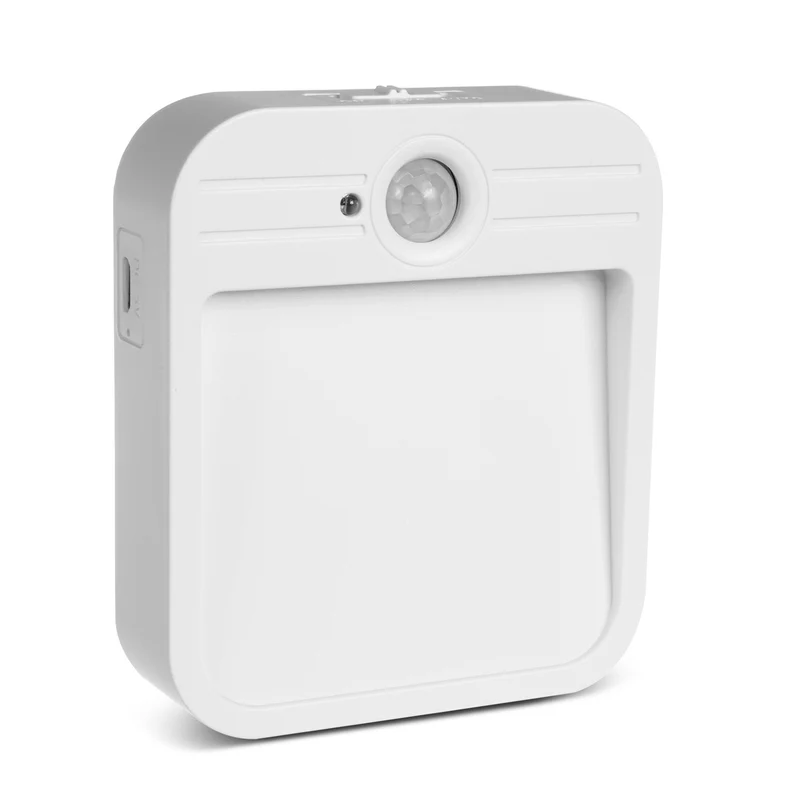 Lámpara portátil Maclean MCE236 de escalera LED con sensor de movimiento y atardecer, imán, gancho, temperatura 4000K, rango 3-4m, batería/acumulador 3.7V / 500mAh alimentada por USB, 4 LED SMD2835