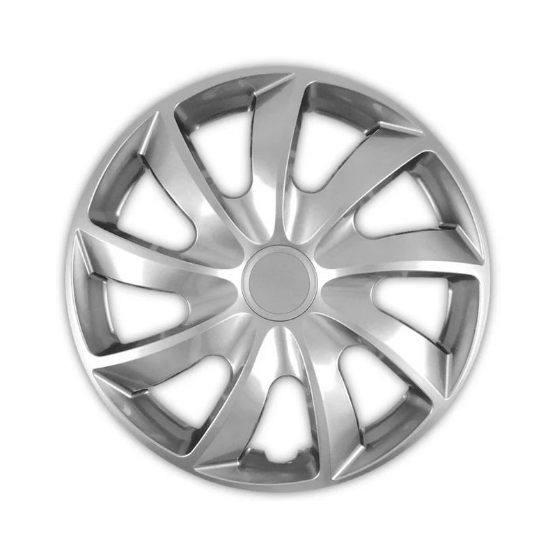 Tapacubos plateados cubierto de barniz protector de 17 pulgadas NRM QUAD SILVER 17
