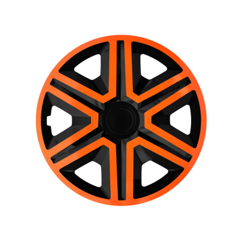 Tapacubos de 16 " NRM ACTION DOBLECOLOR NARANJA NEGRO naranja-negro - 4 piezas